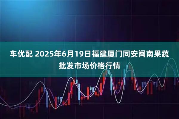 车优配 2025年6月19日福建厦门同安闽南果蔬批发市场价格行情