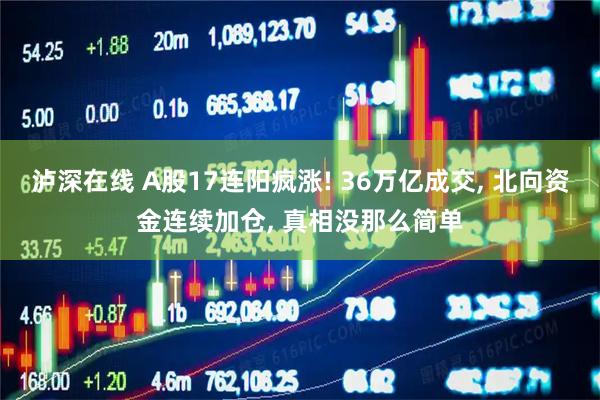 泸深在线 A股17连阳疯涨! 36万亿成交, 北向资金连续加仓, 真相没那么简单